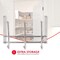Home Basics Chrome Plated Over the Door 3 DoubleHook Hanging Rack DH00463 - alternate 2